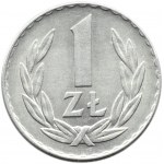 Polska, PRL, 1 złoty 1966, Warszawa, rzadszy rocznik, UNC