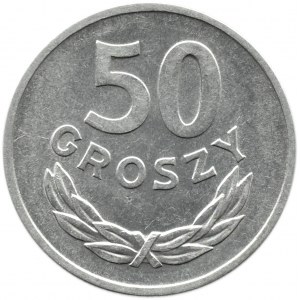Polska, PRL, 50 groszy 1968, Warszawa