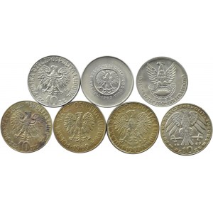 Polska, PRL, lot siedmiu 10 złotych 1967-1969, Warszawa