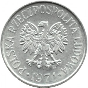 Polska, PRL, 50 groszy 1971, Warszawa, UNC
