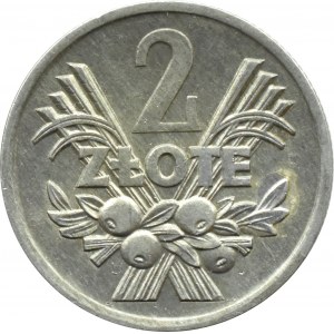 Polska, PRL, Jagody, 2 złote 1972, Warszawa