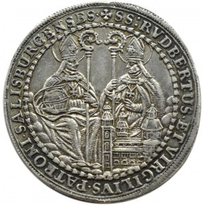 Austria, Salzburg, Jan Ernest graf Thun i Hohenstein, półtalar 1706, Salzburg
