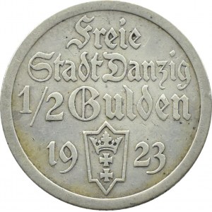 Wolne Miasto Gdańsk, 1/2 guldena 1923, Utrecht