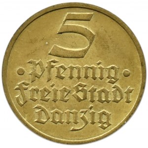 Wolne Miasto Gdańsk, 5 pfennig 1932 Flądra, Berlin