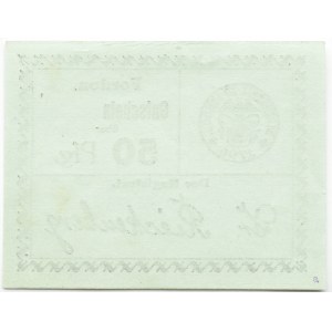 Bydgoszcz/Fordon, Gutschein 50 pfennig 1918, nowodruk, odmiana 2.