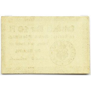 Bromberg, Bydgoszcz, Gutschein 10 pfennig 1916, kropka kwadratowa, UNC