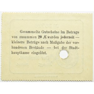 Bromberg, Bydgoszcz, Gutschein 1 marka 1914, numer 36726, UNC