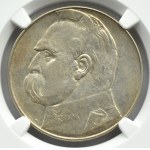 Polska, II RP, Józef Piłsudski, 10 złotych 1939, Warszawa, NGC AU58