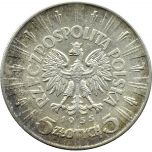 Polska, II RP, Józef Piłsudski, 5 złotych 1935, Warszawa