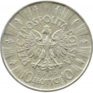 Polska, II RP, Józef Piłsudski 10 złotych 1935, Warszawa