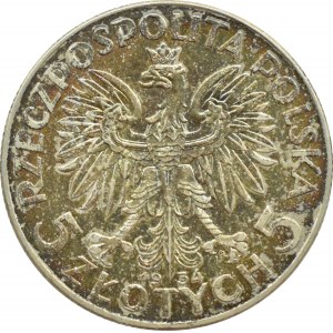 Polska, II RP, Głowa Kobiety, 5 złotych 1934, Warszawa