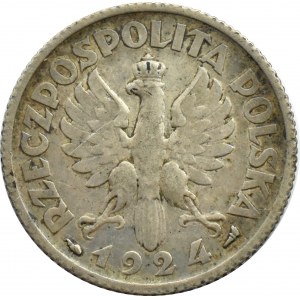 Polska, II RP, Kłosy, 1 złoty 1924, Paryż