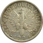 Polska, II RP, Kłosy, 1 złoty 1924, Paryż