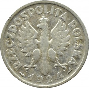 Polska, II RP, Kłosy, 1 złoty 1924, Paryż