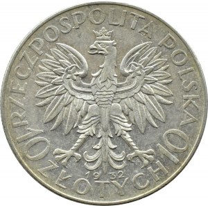 Polska, II RP, Głowa Kobiety, 10 złotych 1932, Warszawa