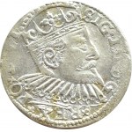 Zygmunt III Waza, trojak 1600, Ryga, dwukrotnie nabite 0 w dacie