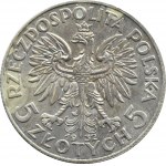 Polska, II RP, Głowa Kobiety, 5 złotych 1934, Warszawa