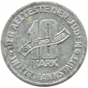 Getto Łódź, 10 marek 1943, aluminium, odm. 3/2