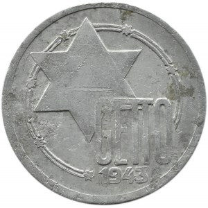 Getto Łódź, 10 marek 1943, aluminium, odm. 4/3