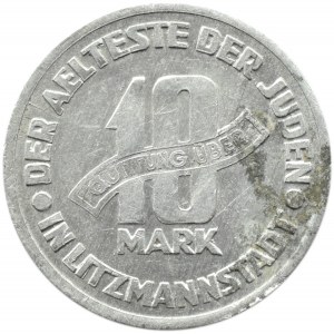 Getto Łódź, 10 marek 1943, aluminium, odm. 6/4