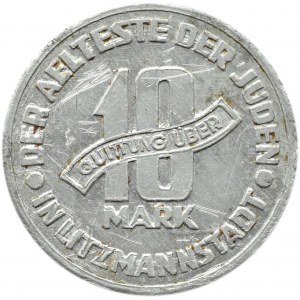 Getto Łódź, 10 marek 1943, aluminium, odm. 7/3