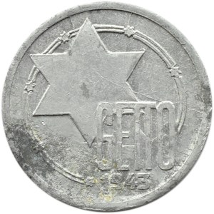 Getto Łódź, 10 marek 1943, aluminium, odm. 8/3