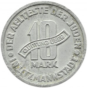 Getto Łódź, 10 marek 1943, aluminium, odm. 10/5