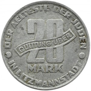 Getto Łódź, 20 marek 1943, aluminium, rzadka