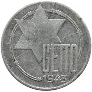 Getto Łódź, 20 marek 1943, aluminium, rzadka