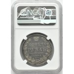 Rosja, Mikołaj I, 1 rubel 1848 HI, Petersburg, NGC AU55