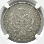 Rosja, Mikołaj I, 1 rubel 1844 KB, Petersburg, NGC AU