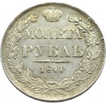 Rosja, Mikołaj I, 1 rubel 1841 HG, Petersburg, piękny!!