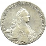 Rosja, Katarzyna II, 1 rubel 1766 ASz, Petersburg, piękny!