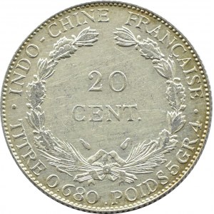 Indochiny Francuskie, 20 centów 1937 A, Paryż