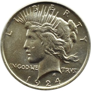 USA, Peace, 1 dolar 1924, Filadelfia