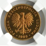 Polska, PRL, 10 złotych 1989, Warszawa, NGC PF66 ULTRA CAMEO