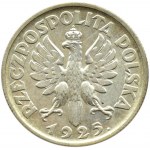 Polska, II RP, Kłosy, 1 złoty 1925, Londyn, piękne!