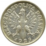 Polska, II RP, Kłosy, 1 złoty 1925, Londyn, piękne!