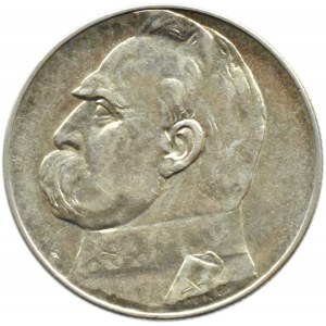 Polska, II RP, Józef Piłsudski, 5 złotych 1938, Warszawa, PIĘKNE