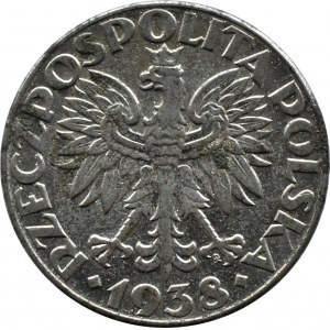 Polska, Generalna Gubernia, 50 groszy 1938, niklowane, Warszawa