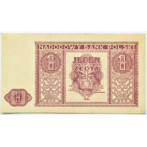 Polska, RP, 1 złotych 1946, bez oznaczenia serii, UNC-