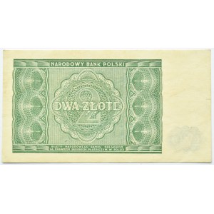 Polska, RP, 2 złote 1946, bez oznaczenia serii, Warszawa, UNC