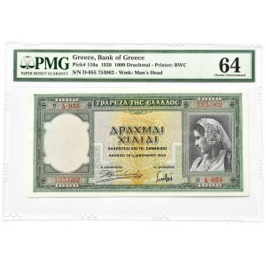 Grecja, Jerzy II, 1000 drachm 1939, PMG 64