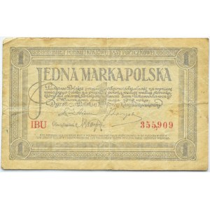 Polska, II RP, 1 marka 1919, Warszawa, I seria IBU
