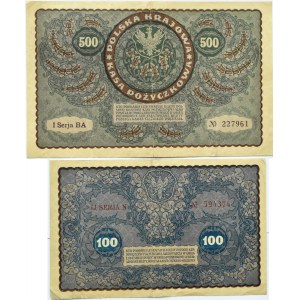 Polska, II RP, lot 100, 500 marek 1919, warszawa