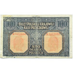 Polska, II RP, 100 marek 1916, Generał, seria A