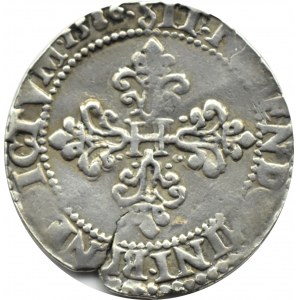 Henryk Walezy, 1/2 franka 1586 X, Amiens