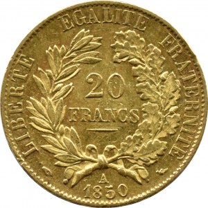 Francja, Republika, Ceres, 20 franków 1850, Paryż