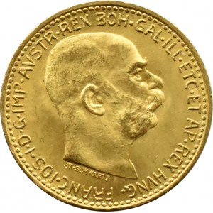 Austro-Węgry, Franciszek Józef I, 10 koron 1912, Wiedeń, UNC