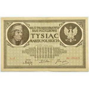 Polska, II RP, 1000 marek 1919, seria J, Warszawa